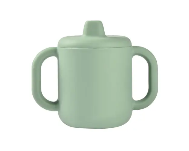 Cana de antrenament silicon Beaba Sage Green