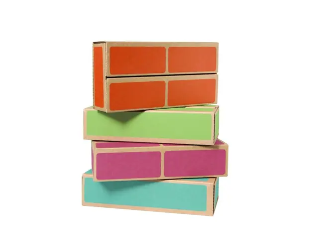 Caramizi din carton CWR, set de 20 bucati, multicolor
