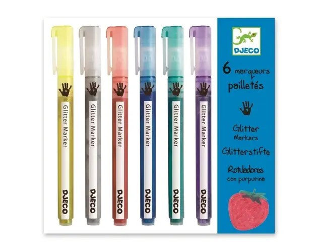 Djeco - Carioca (marker) cu sclipici
