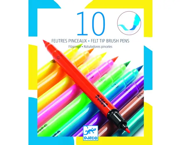 Djeco - Carioci pensula, culori pop