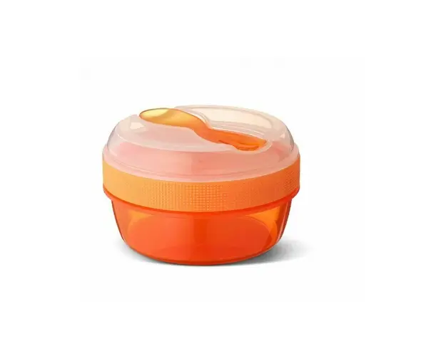Carl Oscar - Caserola N'Ice Cup 0.3 l, compartimentata, cu disc de racire, Orange