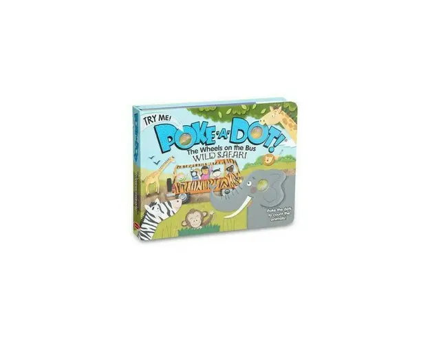 Melissa & doug - Carticica copii Caravana Safari - Poke-a-Dot