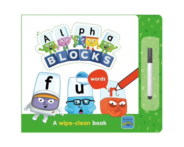 Carticica Scriu si sterg Alphablocks - Primele cuvinte