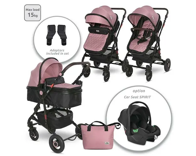 Carucior Alba Premium, Pink