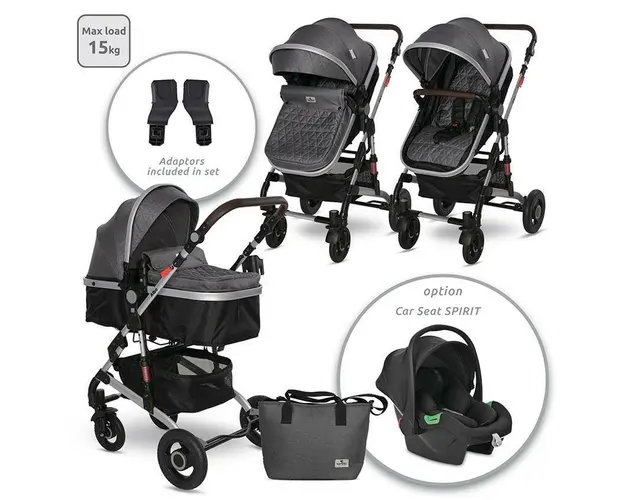 Carucior Alba Premium, Steel Grey