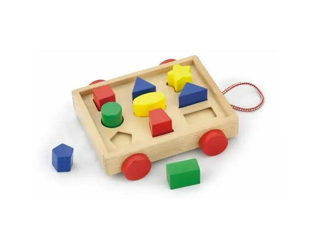 Viga - Jucarie sortare Carucior , Cu forme geometrice