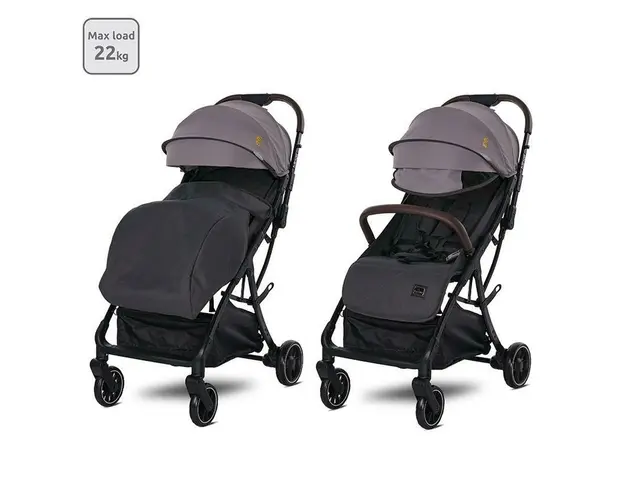 Carucior sport autofold, pana la 22 kg, Minori, Grey Jasper