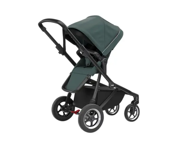 Carucior Thule SLEEK Cadru Negru si Copertina Mallard Green