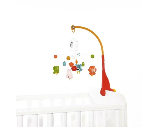 Lorelli - Carusel muzical Happy Animals Cu proiectie, Portocaliu