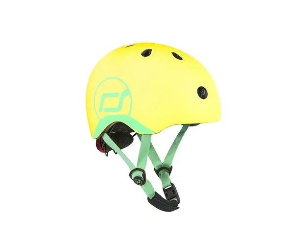 Casca de protectie pentru copii, sistem de reglare magnetic cu led, XXS-S, 45-51 cm, 1 an+, Lemon, Scoot Ride