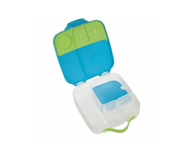 B.box - Caserola compartimentata Lunchbox, albastru cu verde
