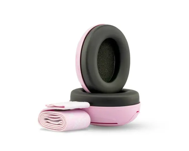 Casca de protectie bebe, Mini+, Cu 2 bentite reglabile, SNR 25, 0 luni+, Pink