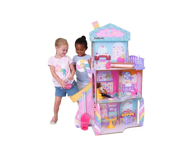 Casuta de joaca din lemn pentru papusi Candy Castle