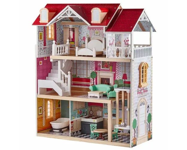 Casuta din lemn pentru papusi - In vacanta