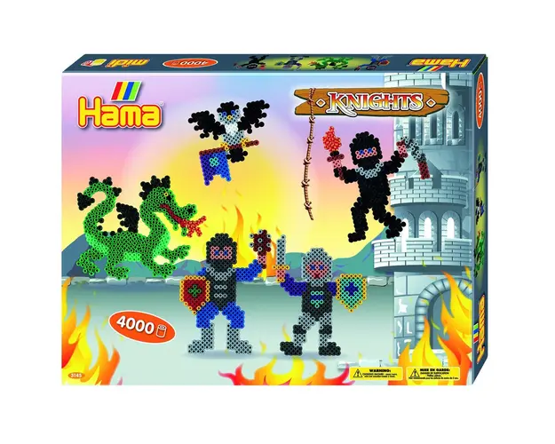 CAVALERI 4000 margele de calcat HAMA MIDI in cutie