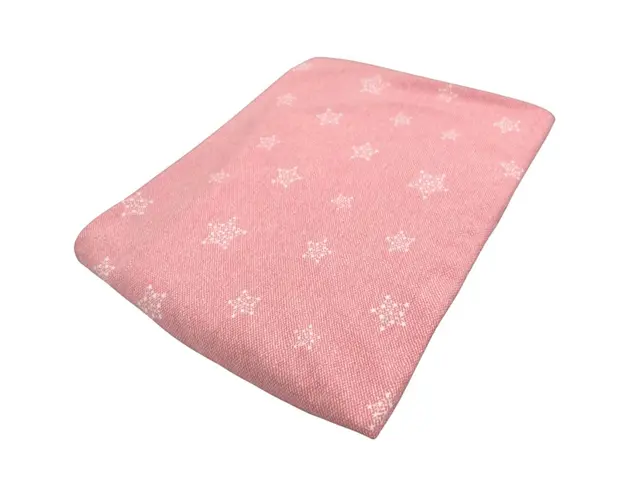 Cearceaf Stars in your eyes-Pink, cu elastic, din bumbac , 70x120 cm