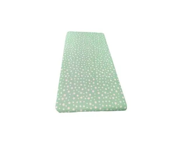 Cearsaf cu elastic roata cu imprimeu Stelute pe vernil-160*80 cm