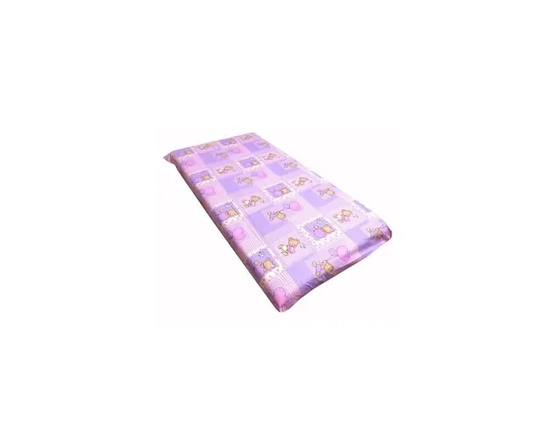 Cearsaf cu elastic roata cu imprimeu Ursuleti pe roz-160*80 cm