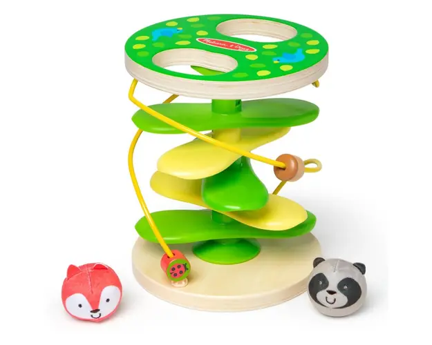 Centru de joaca pentru dezvoltarea motricitatii la bebe si toddler Casuta din copac cu rollercoaster