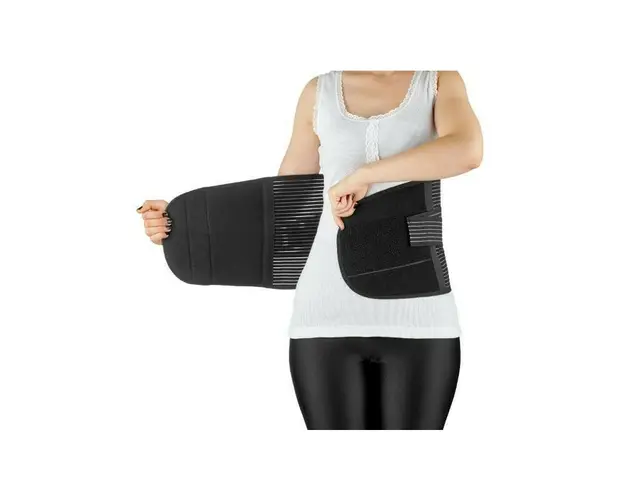 Centura abdominala post-natala, BabyJem, Postpartum, Reglabila, Marime: L/XL, Negru
