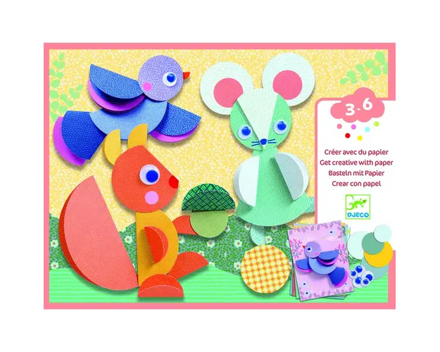Djeco - Cercuri si cerculete de lipit, atelier creativ