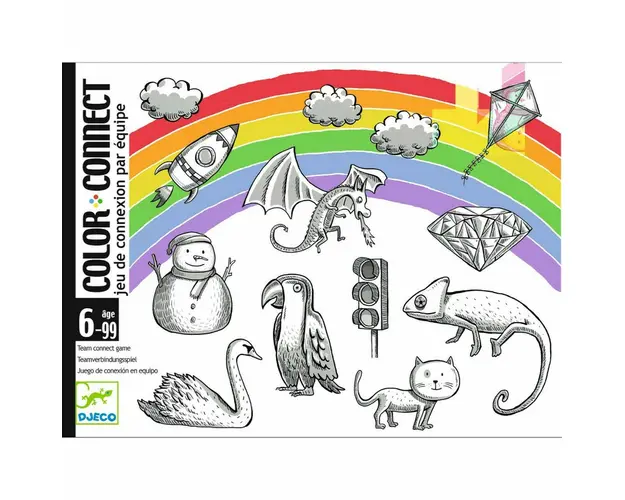 Djeco - Color connect, Joc de carti
