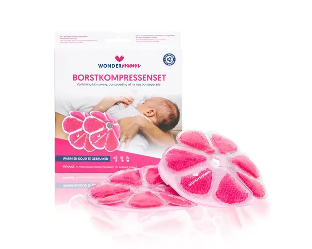 Comprese calmante 3 in 1 pentru sani cald - rece WonderMom 2 buc