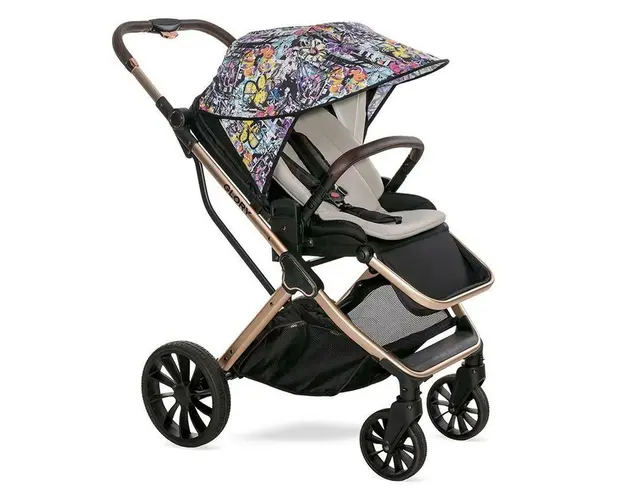 Copertina pentru carucior, model universal, protectie solara, Magic Flowers