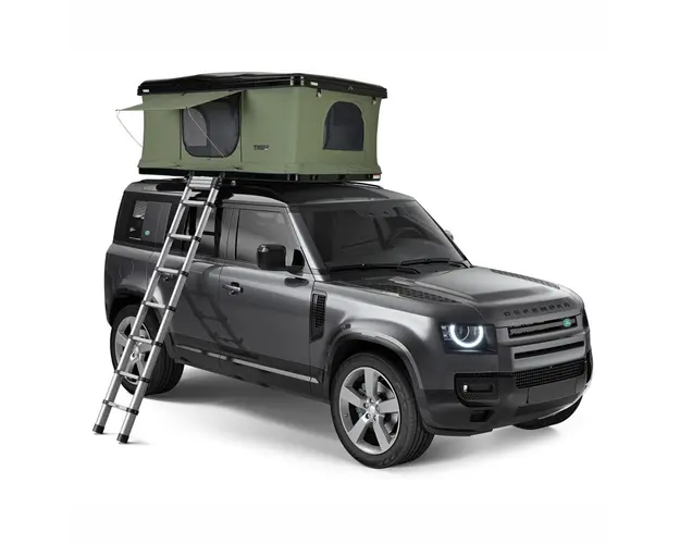 Cort auto cu prindere pe plafon, Thule, Basin, 2 persoane, Hard-Shell, Negru