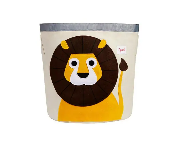 Cutie depozitare jucarii, 3 Sprouts, Cos de depozitare, Leu,