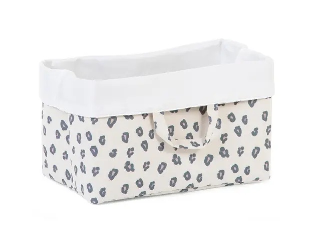 Cos depozitare panza Childhome 32x20x20 cm, Leopard