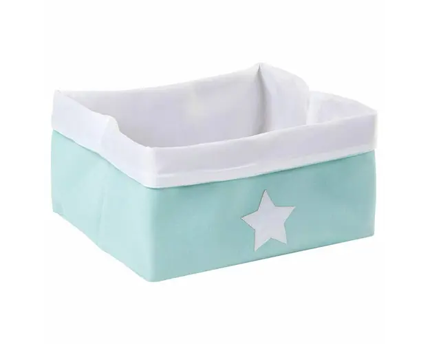 Cos depozitare panza Childhome 40x30x20 cm, Menta