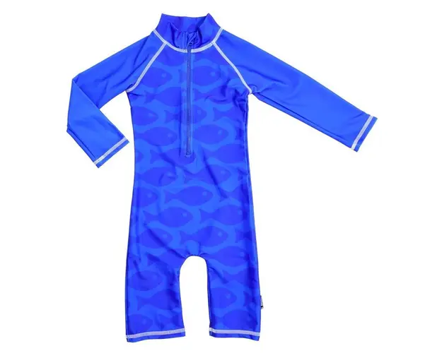 Swimpy - Costum de baie Fish Blue , protectie UV , marime 62-68