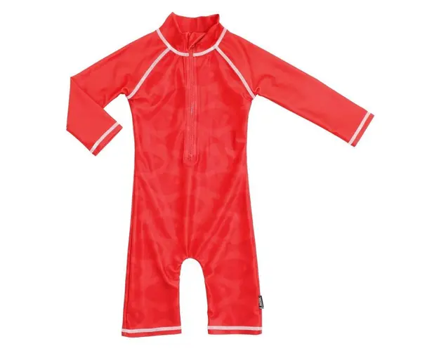 Swimpy - Costum de baie Fish Red , protectie UV , marime 86-92