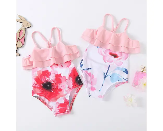 Costum de baie Trandafir Drool (Culoare: Alb, Marime: 120)