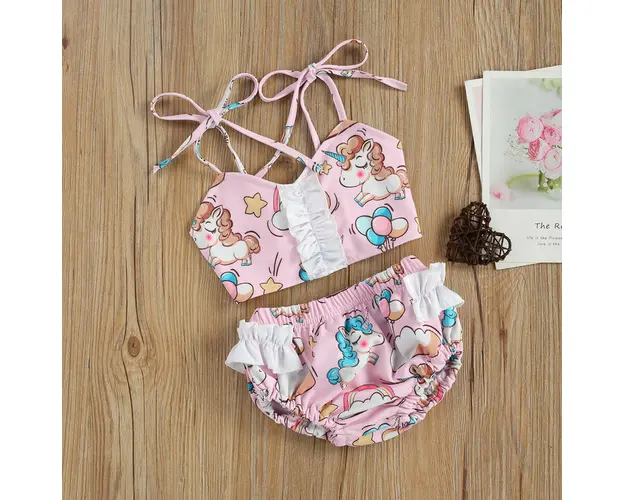 Costum de baie Unicorni din 2 piese Drool (Marime: 110)