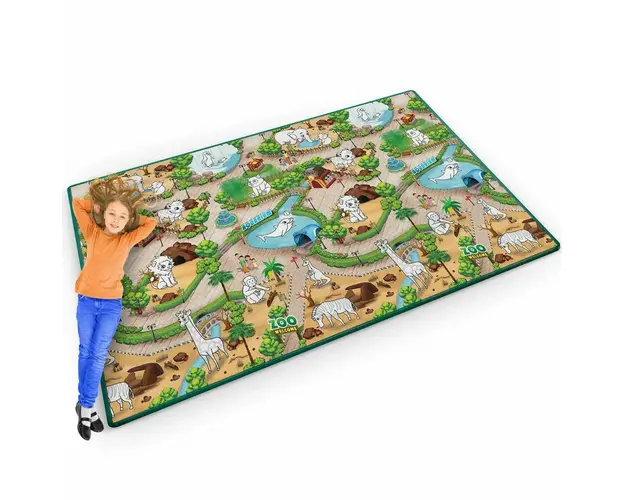 Covoras educational pentru copii, Ricokids, RK-343, XXL, de colorat, markere incluse, spuma EVA, usor de curatat