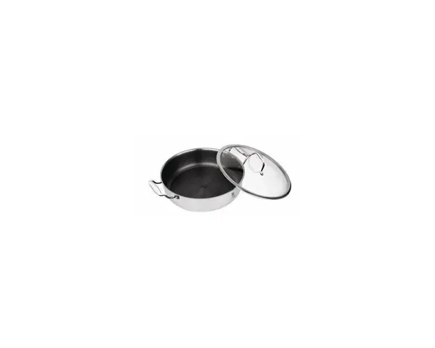 Cratita cu capac, 6.1 Litri, otel inoxidabil, Berlinger Haus, 28 cm, Silver Eternal Collection, BH 7446