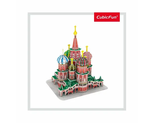 Cubic Fun - Puzzle 3D Catedrala St. Basil (Nivel Mediu 92 Piese)