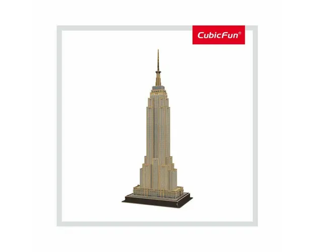 Cubic Fun - Puzzle 3D Empire State Building (Nivel Mediu 54 Piese)