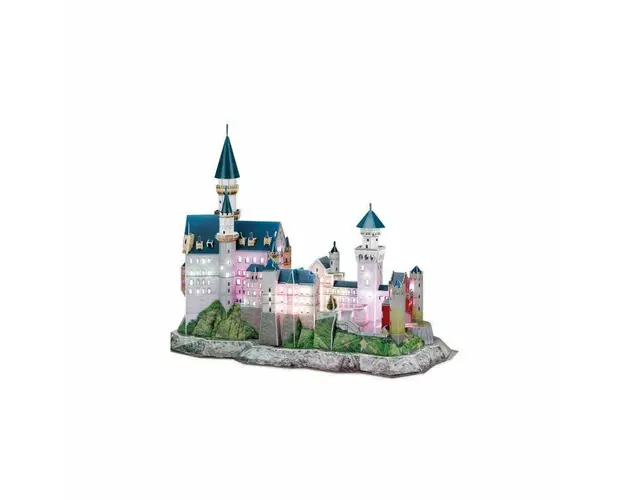 Cubic Fun - Puzzle 3D Led Castelul Neuschwanstein 128 Piese