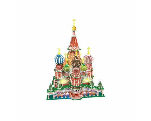 Cubic Fun - Puzzle 3D Led Catedrala St. Basil 224 Piese