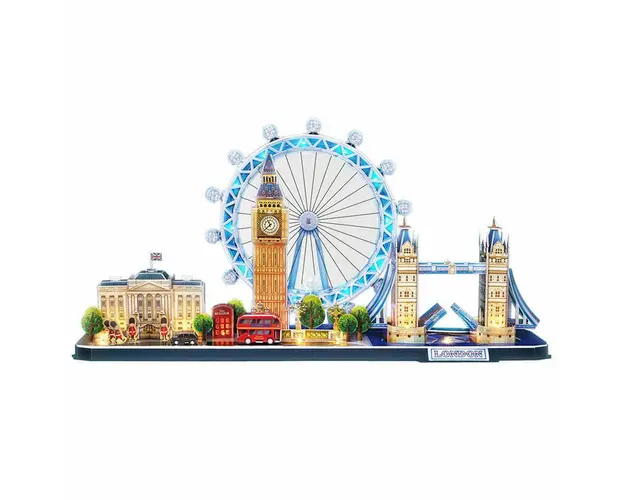 Cubic Fun - Puzzle 3D Led Londra 186 Piese