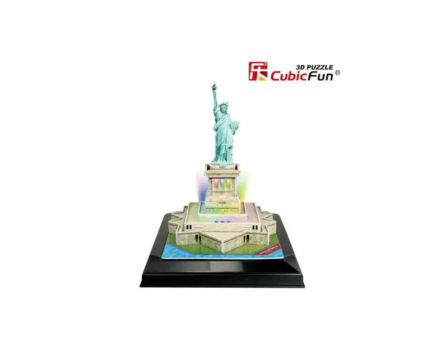 Cubic Fun - Puzzle 3D Led Statuia Libertatii 37 Piese