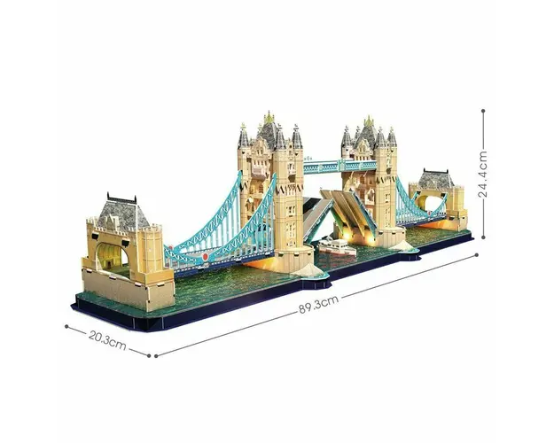 Cubic Fun - Puzzle 3D Led Tower Bridge 222 Piese