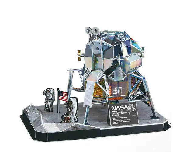 Cubic Fun - Puzzle 3D Nasa - Modulul Lunar Apollo 11, 93 Piese