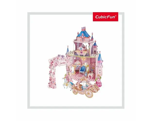 Cubic Fun - Puzzle 3D si Stickere Gradina Secreta A Printesei 92 Piese