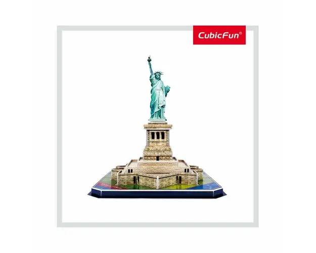 Cubic Fun - Puzzle 3D Statuia Libertatii (Nivel Mediu 39 Piese)