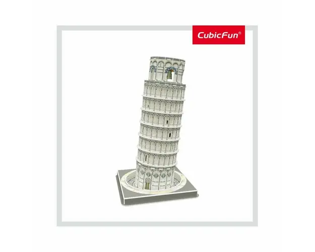 Cubic Fun - Puzzle 3D Turnul Din Pisa (Nivel Mediu 27 Piese)