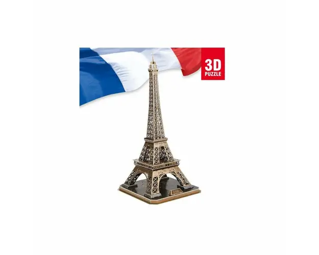 Cubic Fun - Puzzle 3D Turnul Eiffel (Nivel Complex 82 Piese)